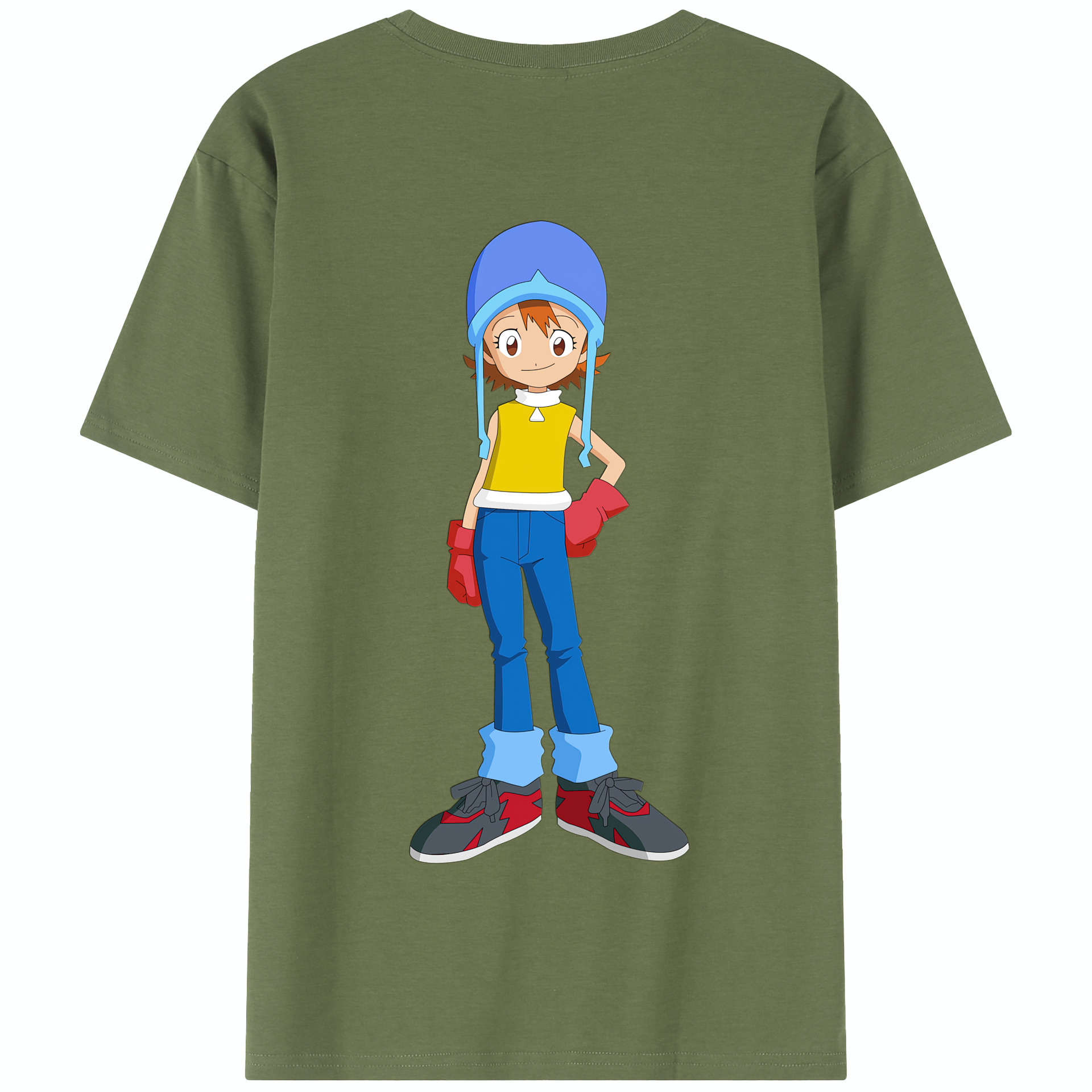 （画像用） Digimon デジタルモンスター/デジモン 綿100％半袖Tシャツ（背面プリント）